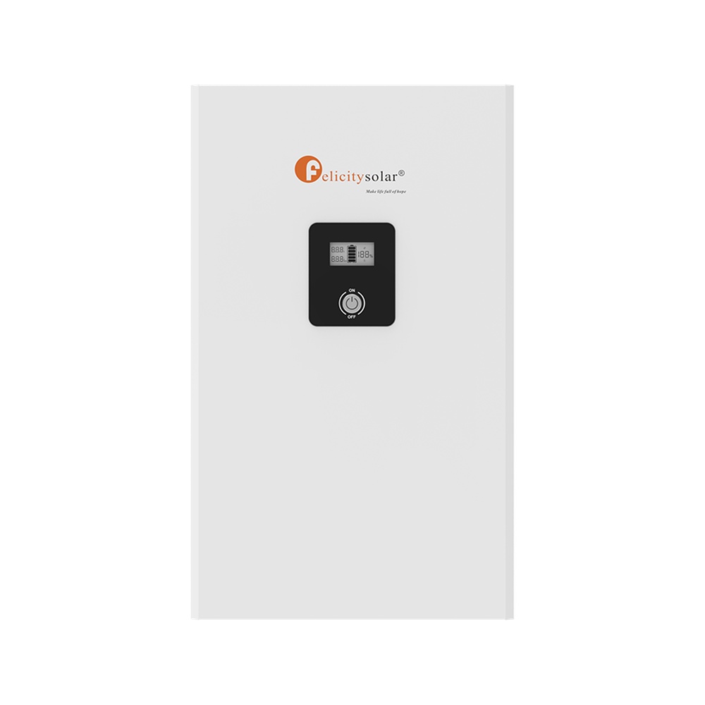Felicity Solar 5.12kWh 51.2V 100Ah Wall-Mount LiFePO4 Lithium Battery