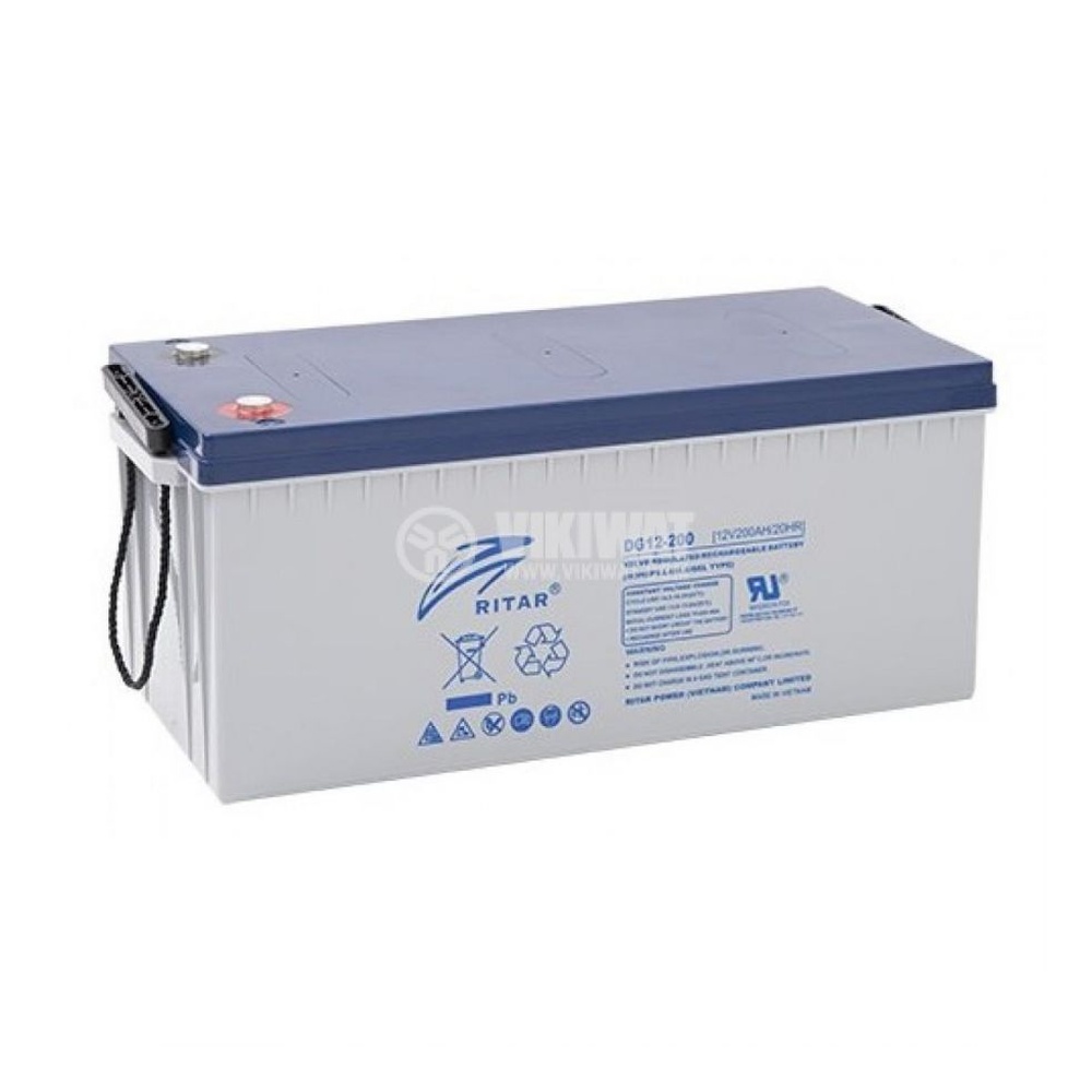Ritar 200Ah 12V Deep Cycle VRLA Gel Solar Battery