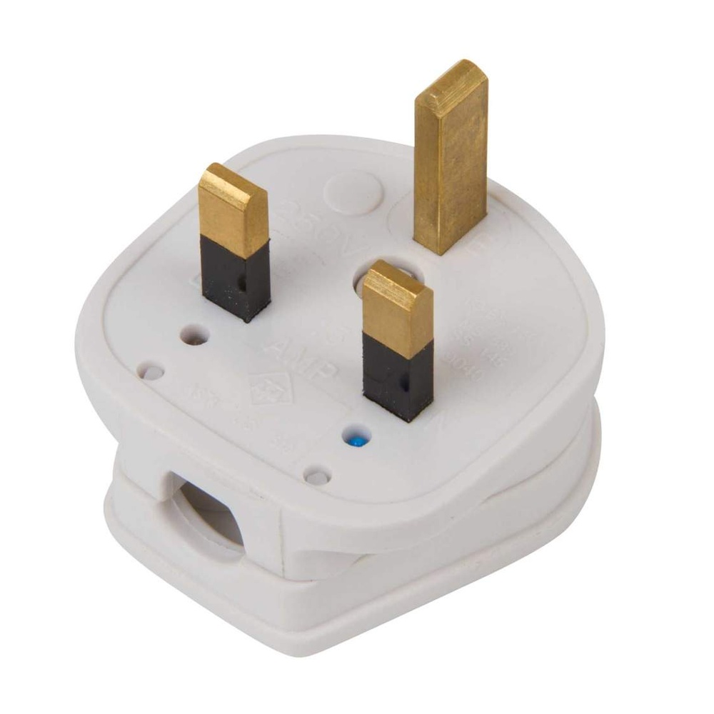 MK Electric / Duraplug 13A Heavy-Duty 3-Pin Fused Top Plug (White)