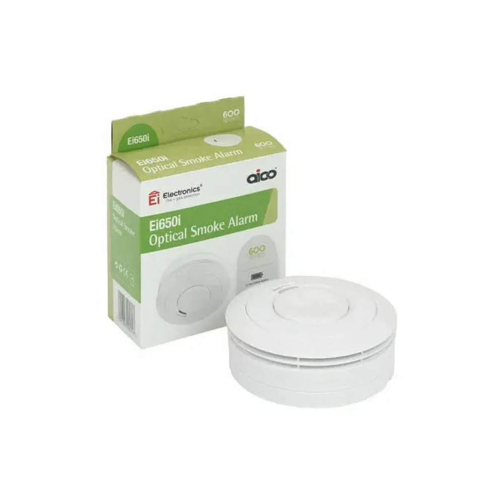 Standalone 9V Battery Photoelectric Smoke Alarm with 85dB Siren