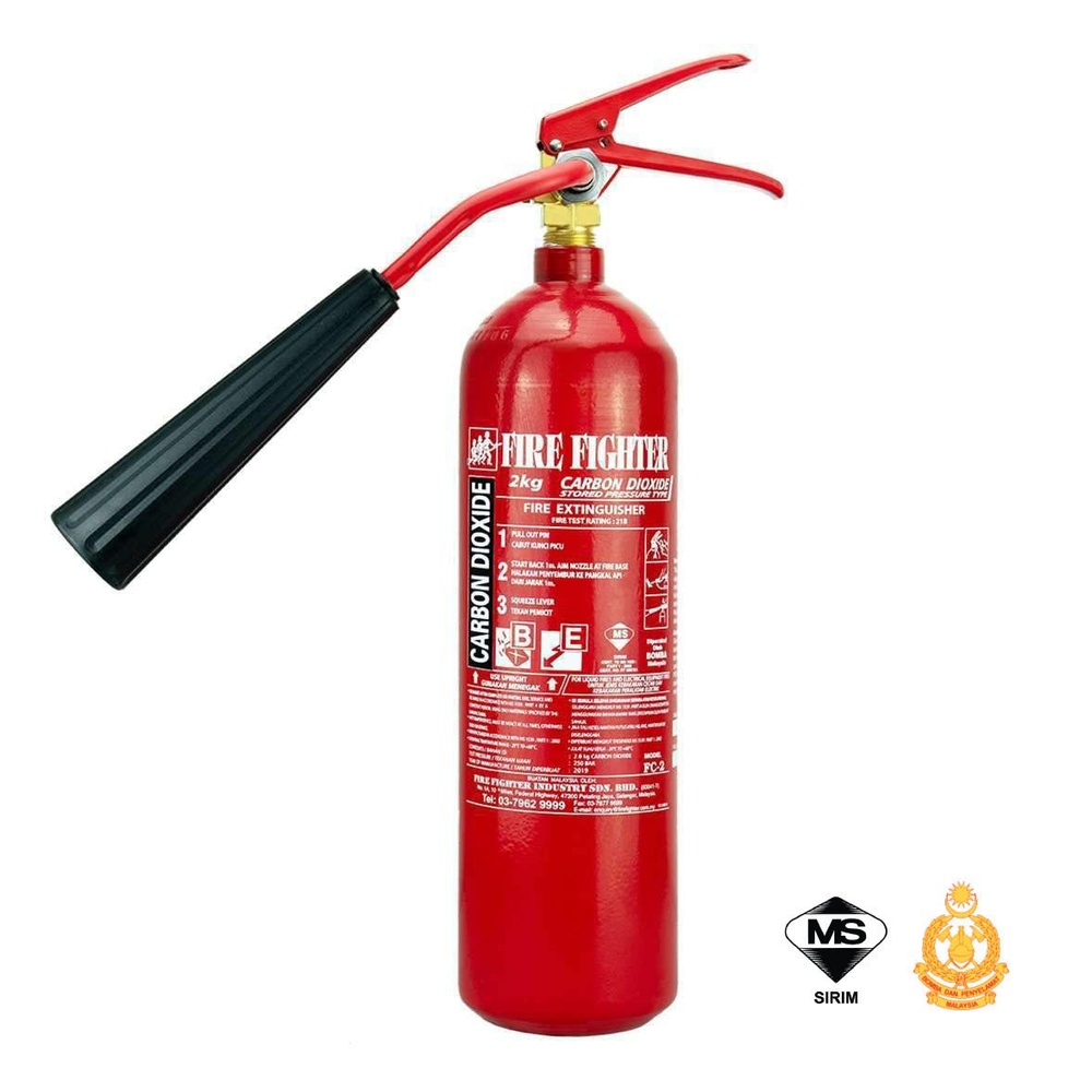 Chubb 2kg CO2 Carbon Dioxide Fire Extinguisher (Clean Agent)