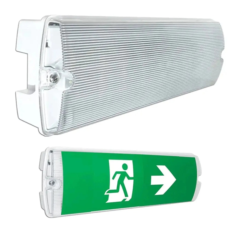 Heavy-Duty 2x3W LED Emergency Twin-Spot Luminaire with 3-Hour Backup Battery