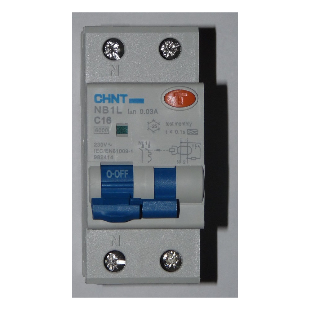 Schneider Electric Acti9 iC60H RCBO 1-Pole+N 20A 30mA Type A 10kA Residual Current Breaker with Overcurrent