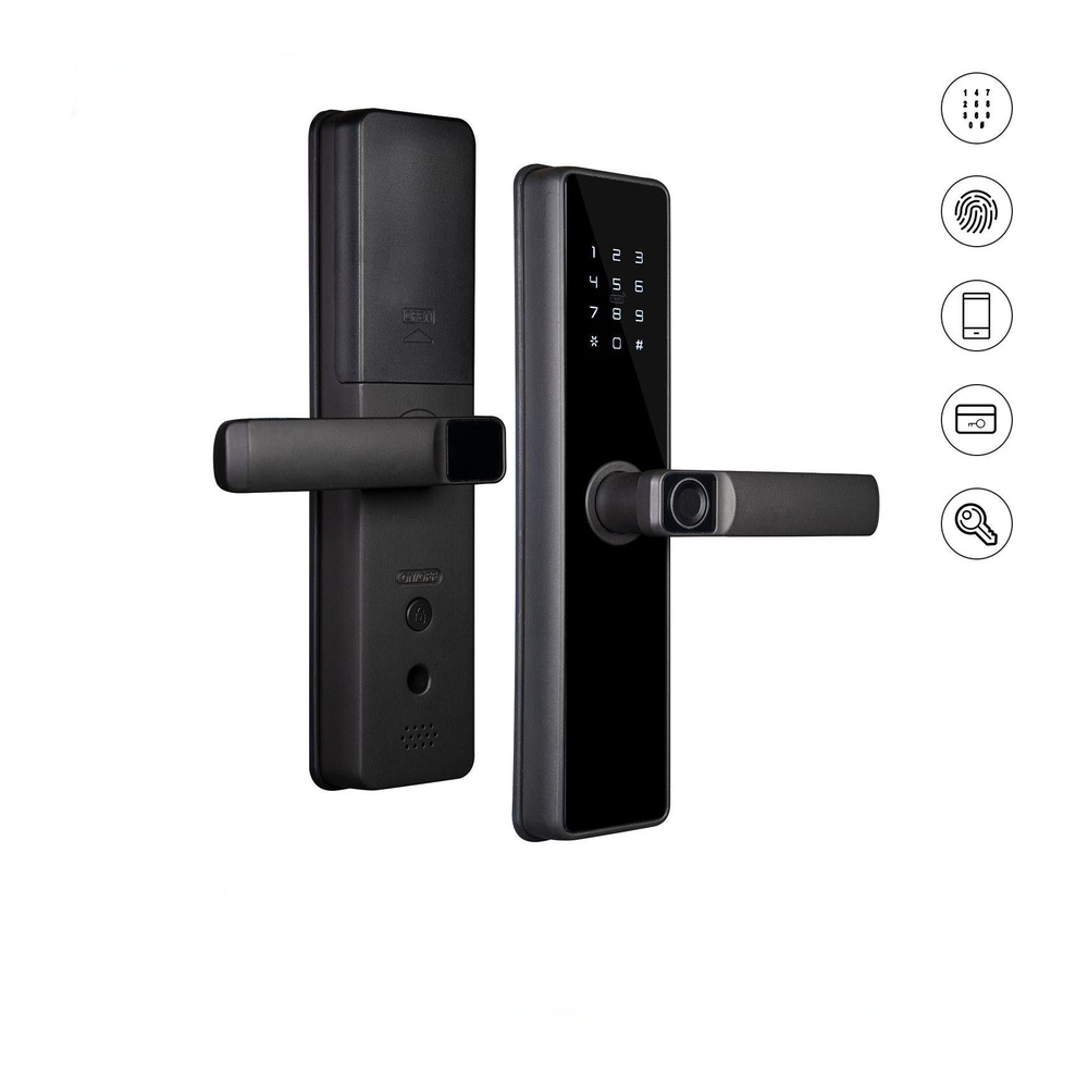 Tuya Smart Biometric Fingerprint Digital Door Lock with Keypad, IC Card & App Unlock