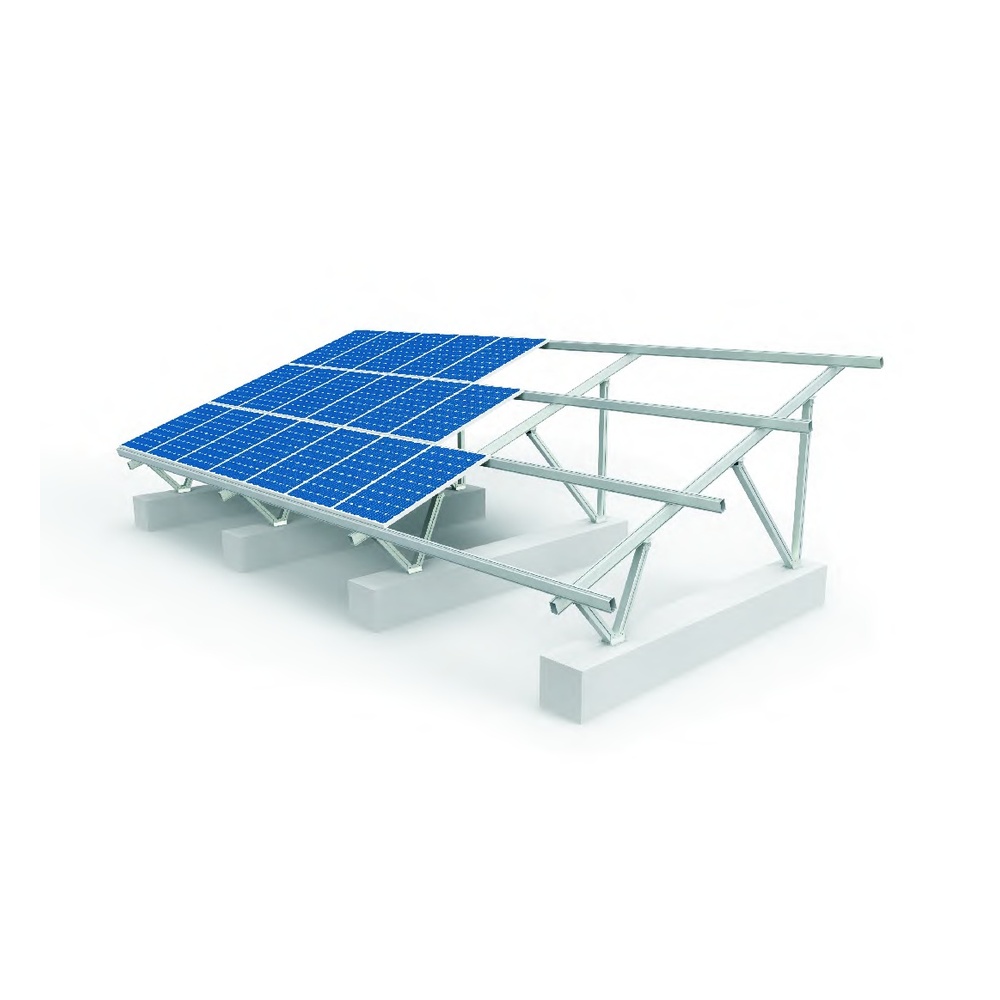 Chiko Ballasted Flat Roof and Ground Mount Solar Structure (4-Panel Set)