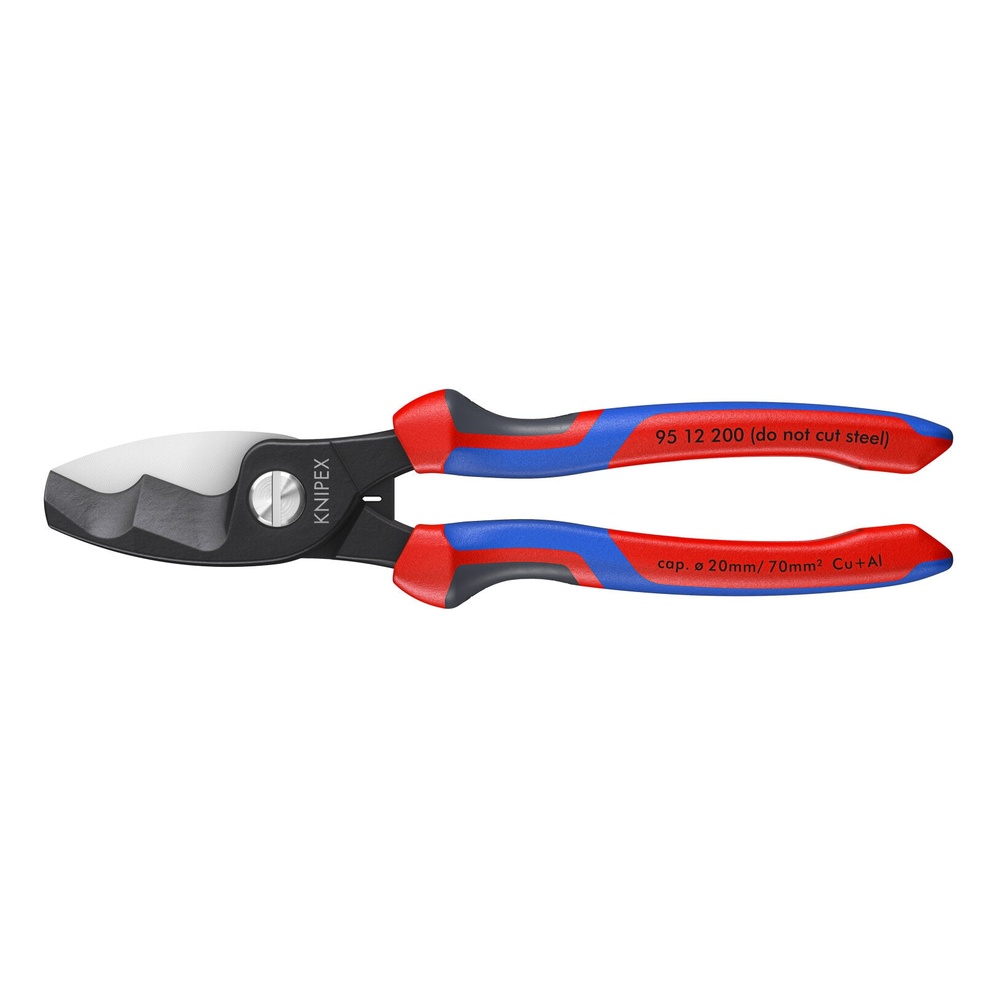 KNIPEX 95 12 200 Twin-Cut StepCut Cable Shears 200mm