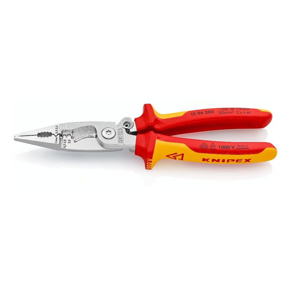 KNIPEX 13 96 200 VDE 1000V Multifunctional Electrical Pliers